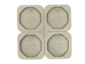 Molde silicona tag aromatico 4 cavidades octogonales